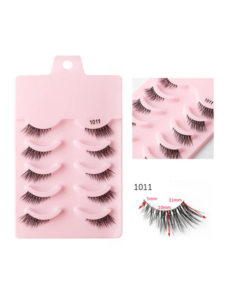 False Eyelashes - 5 Pairs (1011)