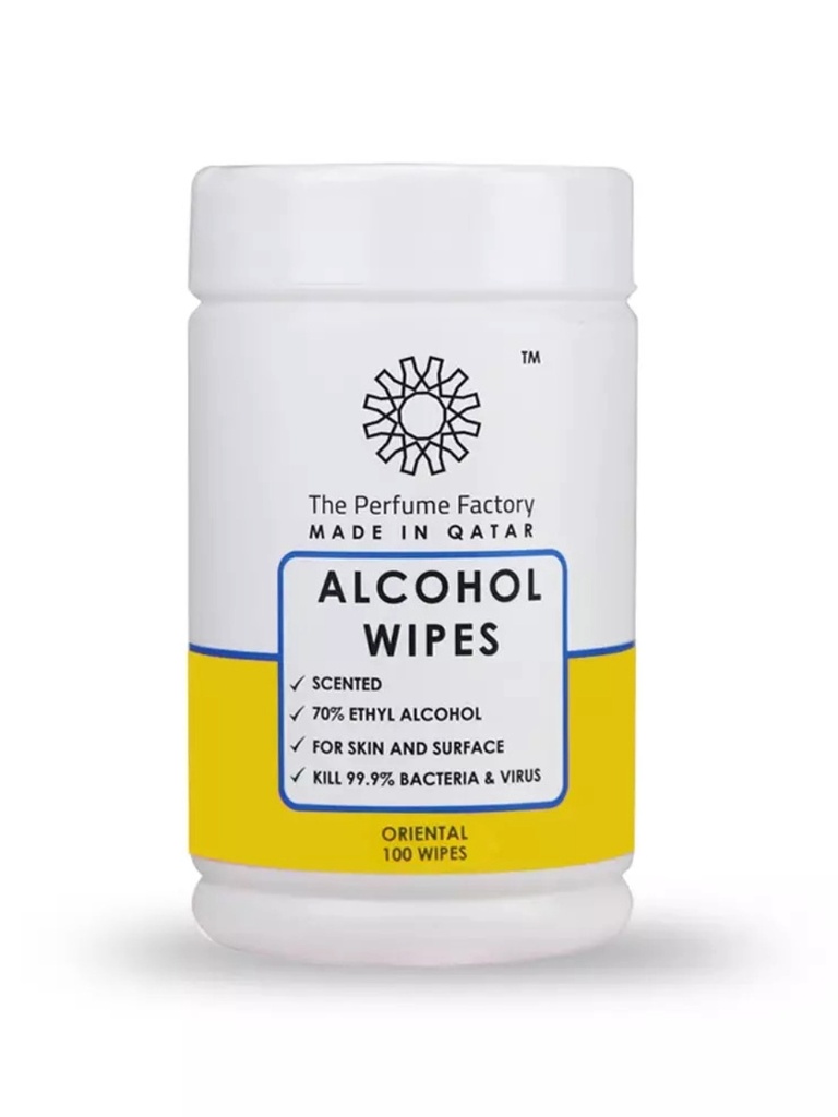 ALCOHOL WIPES - ORIENTAL - 100 PCS
