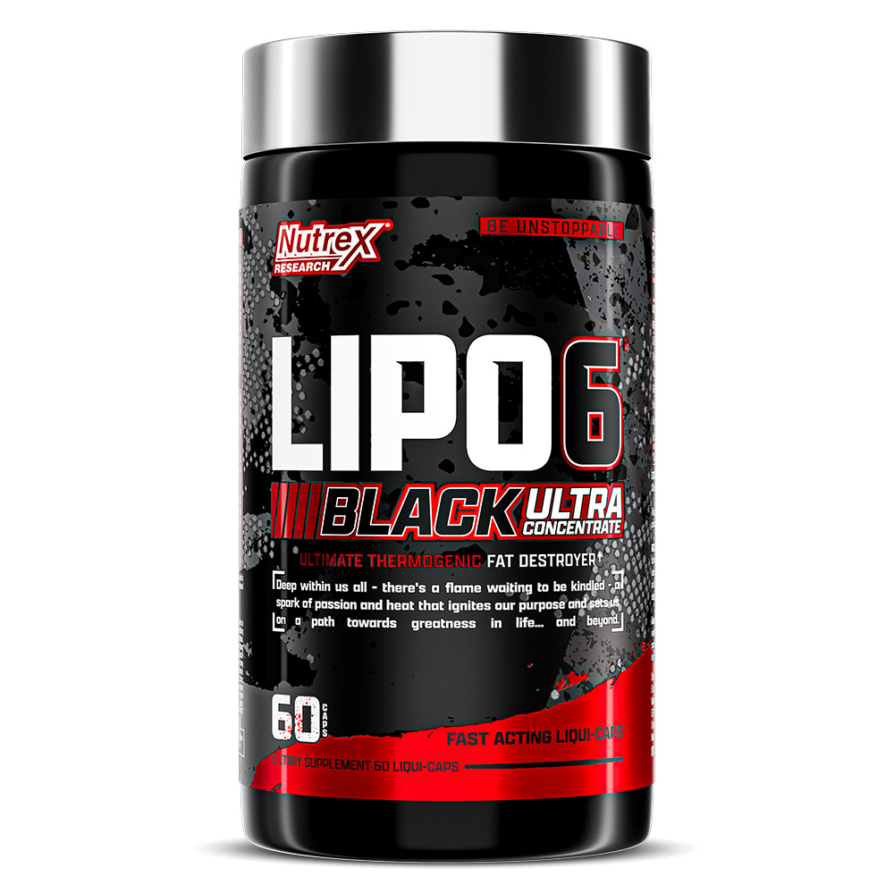 Nutrex Lipo 6 Black Ultra Concentrate Fat Destroyer, 60 Capsules