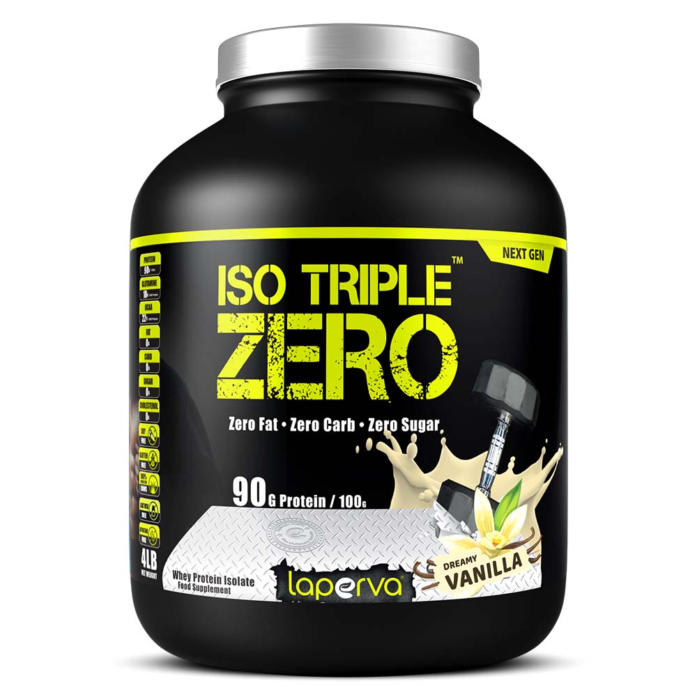 Laperva Iso Triple Zero Next Generation Whey Protein, Dreamy Vanilla, 4 LB