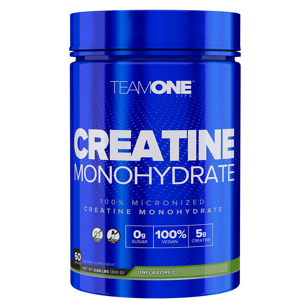 Team One Pure Creatine Monohydrate, Unflavored, 60