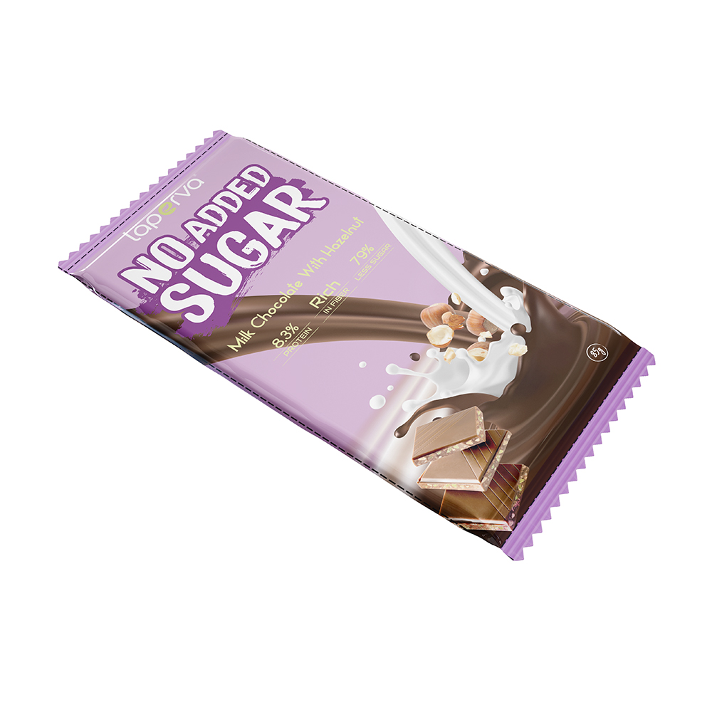 Laperva No Added Sugar Chocolate Bar, Milk Chocolate With Hazelnut, 1 Bar