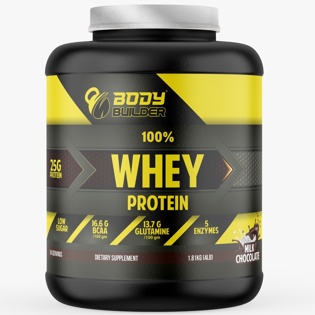Body Builder Whey Protein, Milk Chocolate, 4 LB
