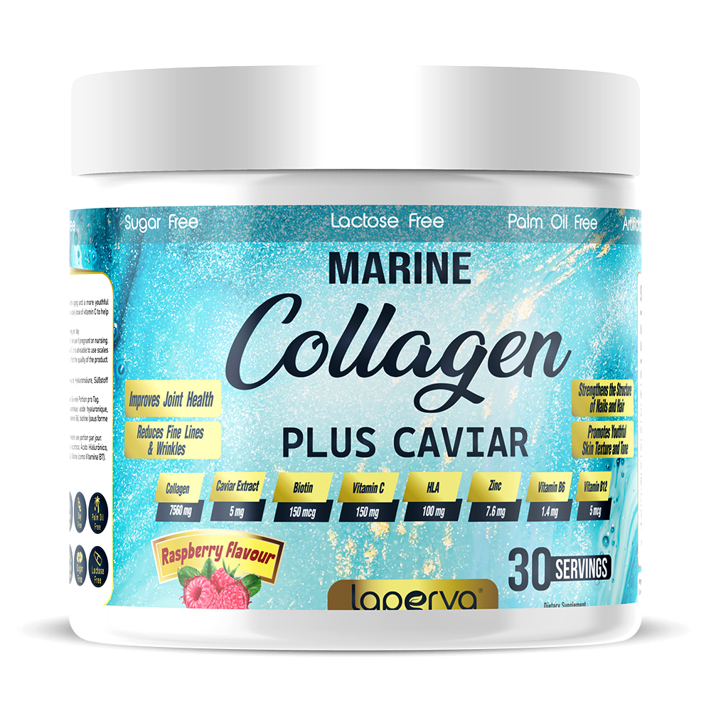 Laperva Triple Marine Collagen with Caviar, Raspberry, 270 gm