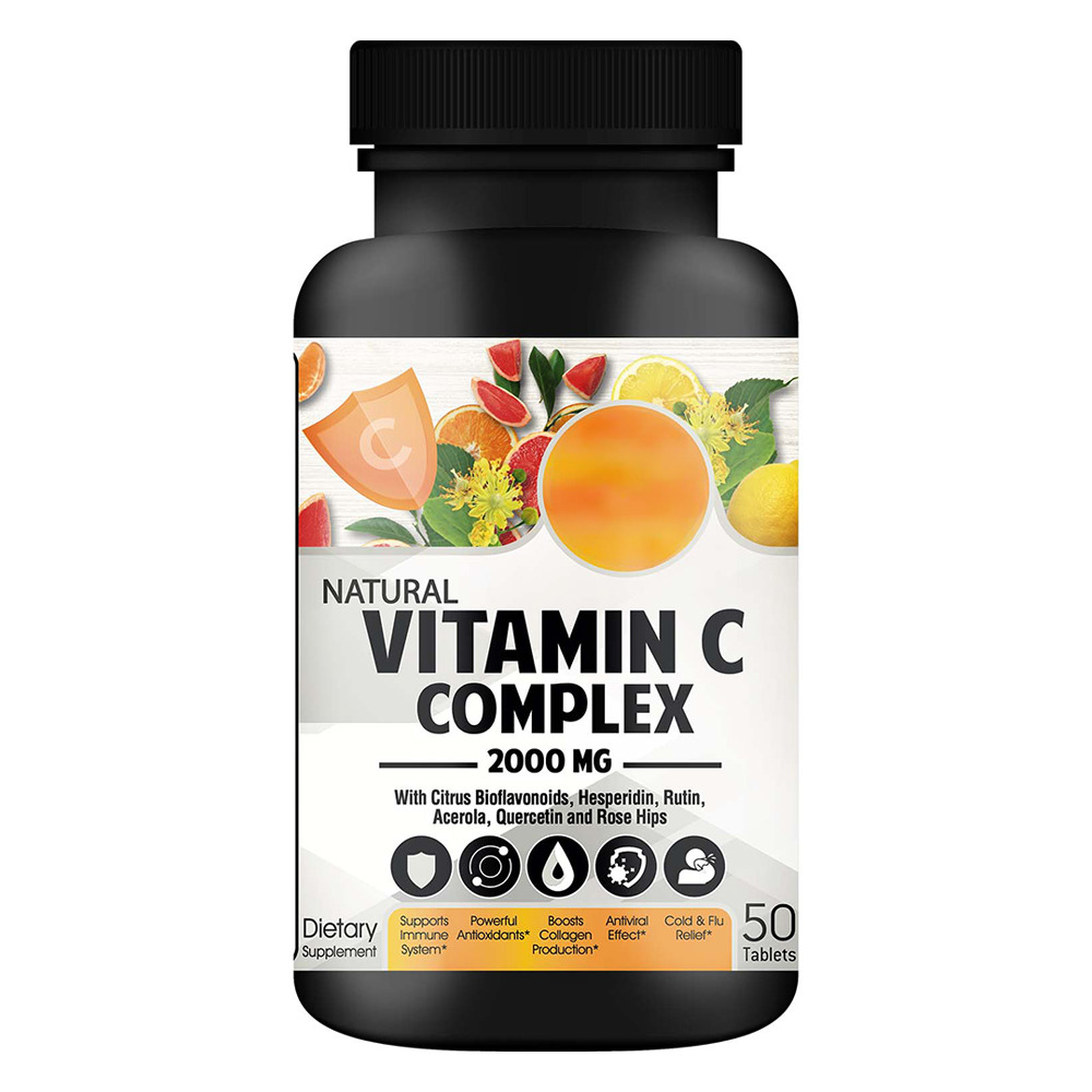 Natural Vitamin C Complex, 2000 mg, 50 Tablets