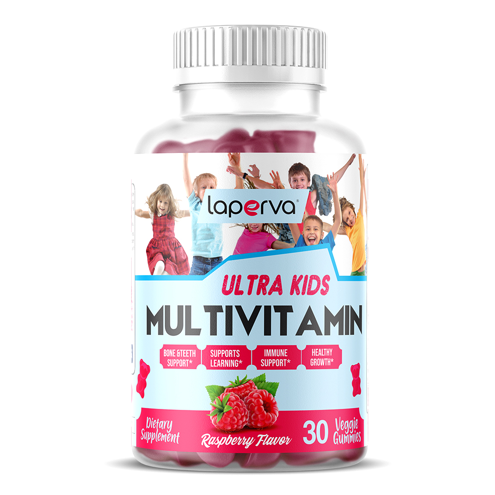 Laperva Ultra Kids Multivitamin, Raspberry, 30 Vegan Gummies