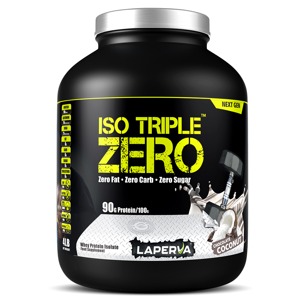 Laperva Iso Triple Zero Next Generation Whey Protein, Chocolate Coconut, 4 LB