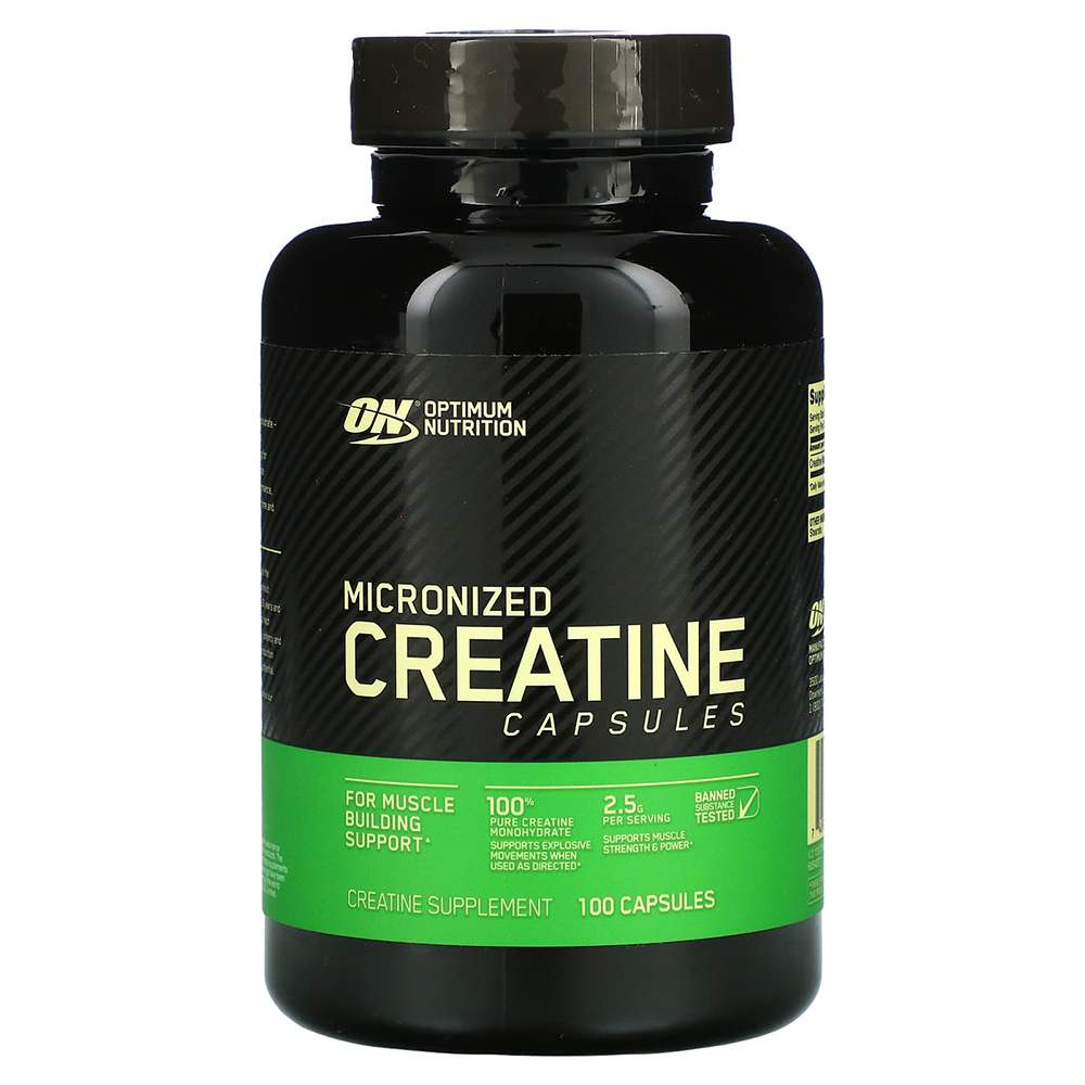 Optimum Nutrition Micronized Creatine Capsules, 100 Capsules