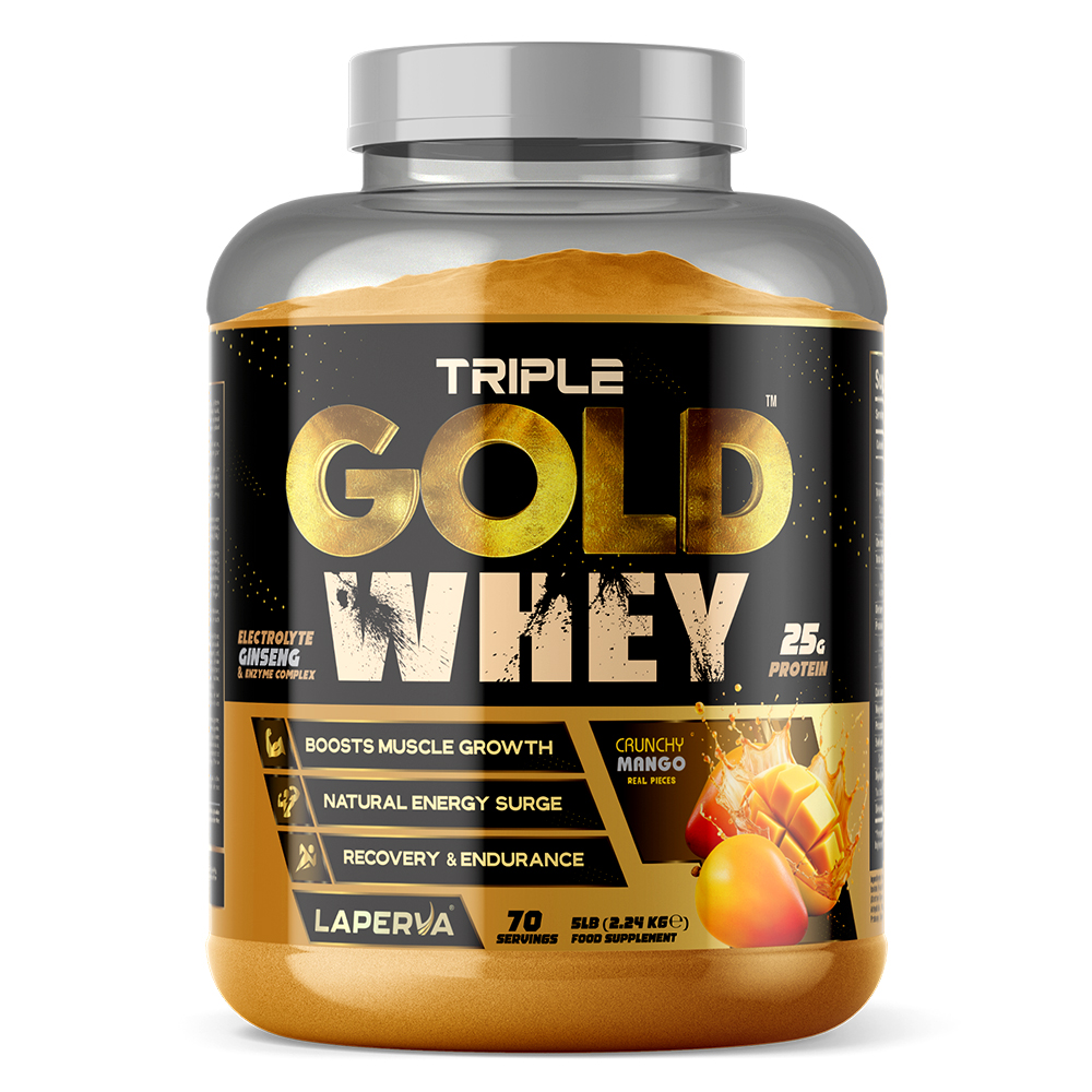 Laperva Triple Gold Whey, Crunchy Mango, 5 LB