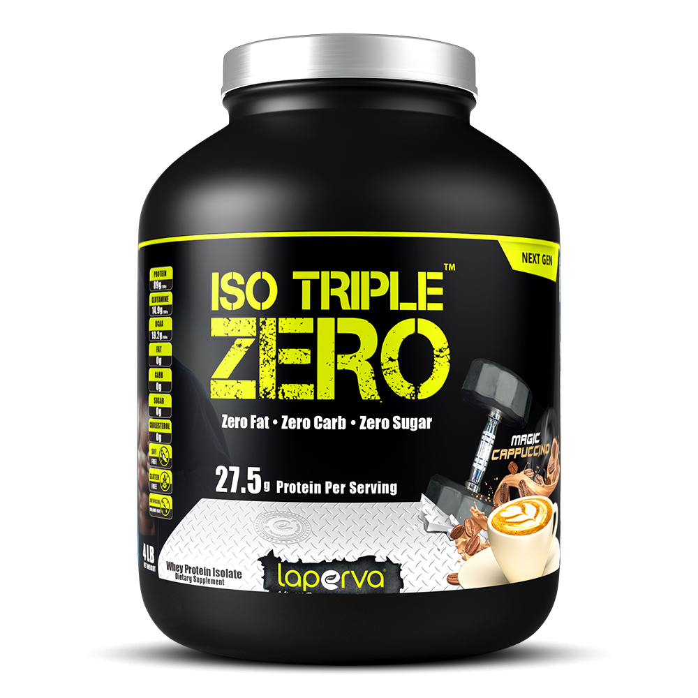 Laperva Iso Triple Zero Next Generation Whey Protein, Cappuccino, 4 LB