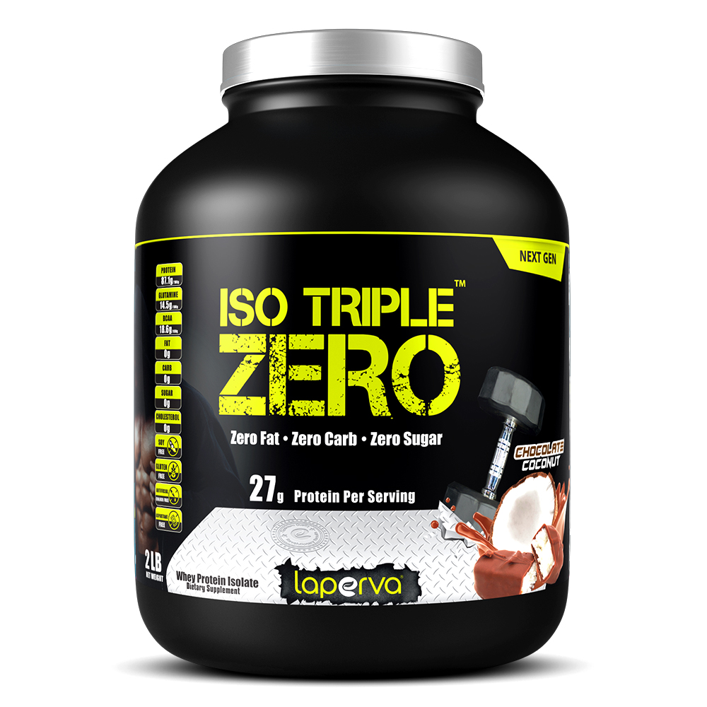 Laperva Iso Triple Zero Next Generation Whey Protein, Chocolate Coconut, 2 LB