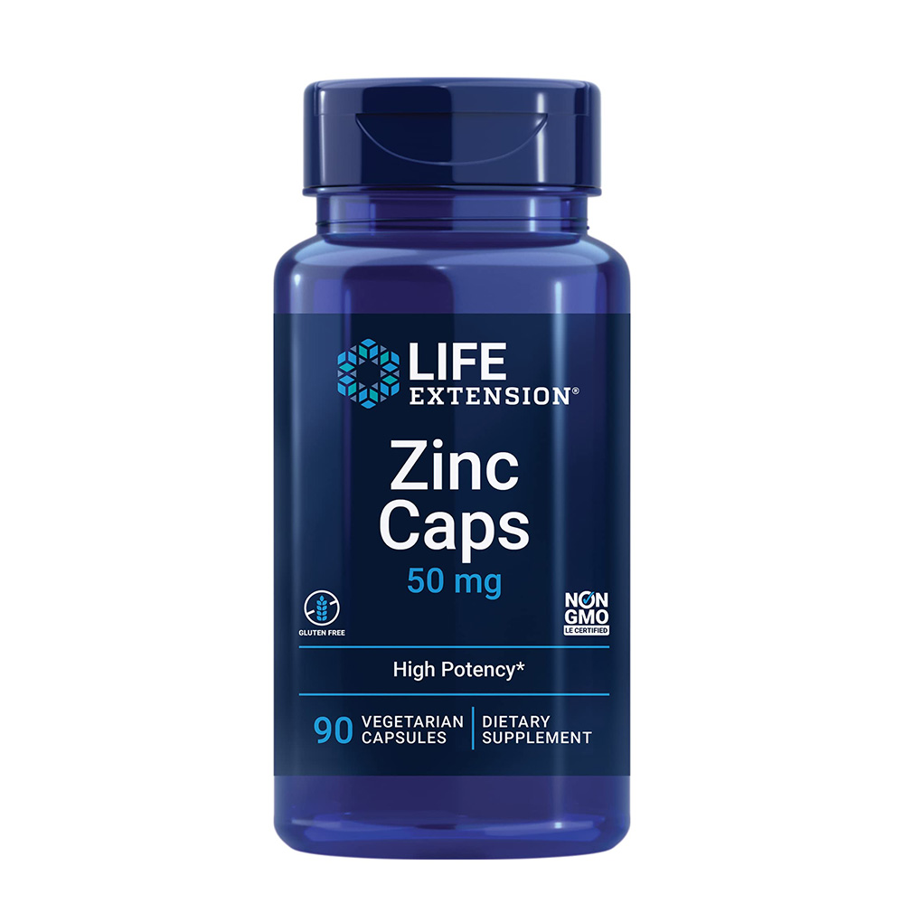 Life Extension Zinc, 90 Veggie Capsules, 50 mg