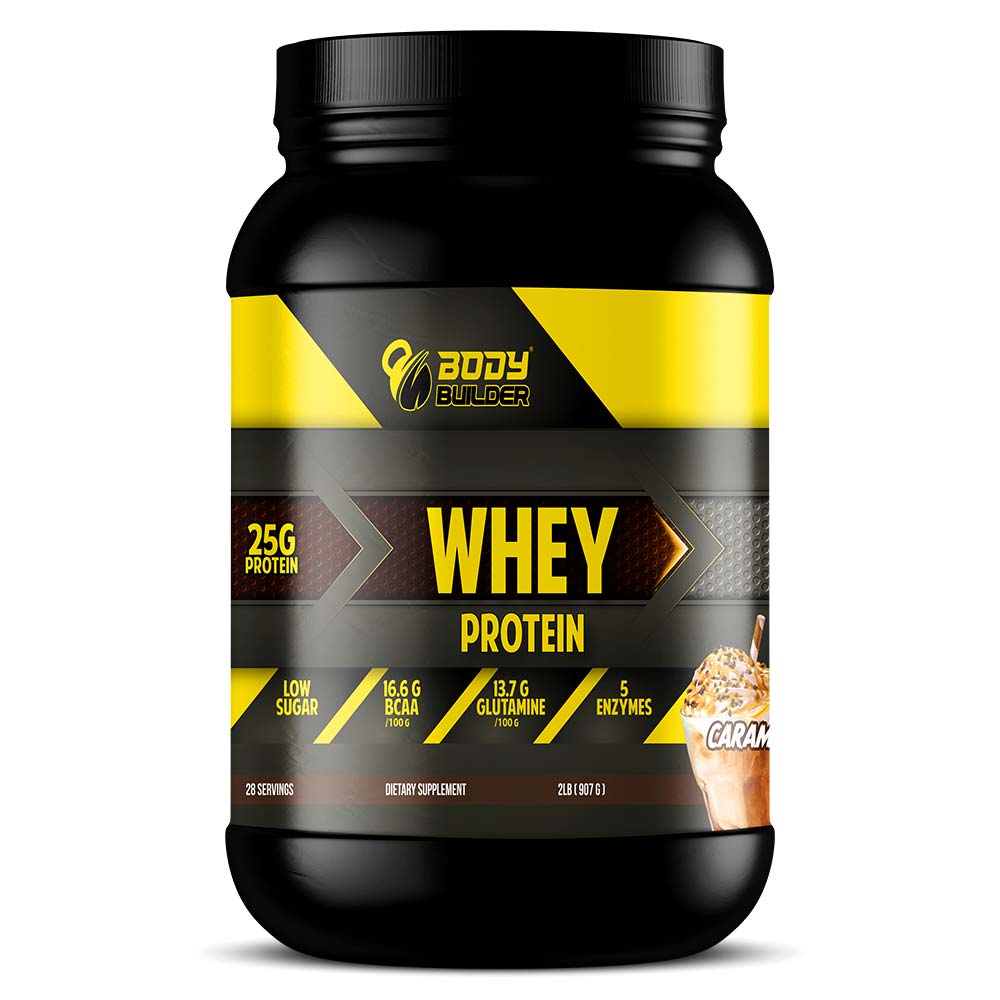 Body Builder Whey Protein, Latte Caramel, 2 LB