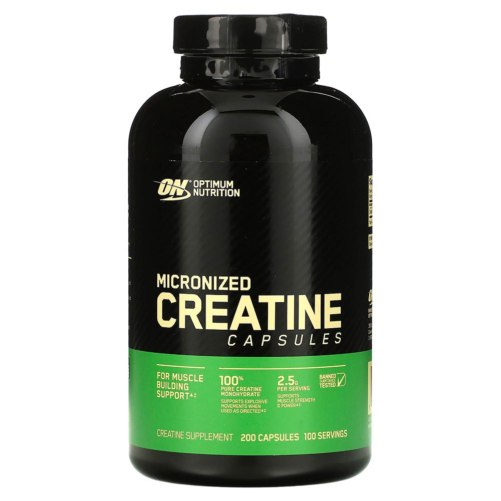 Optimum Nutrition Micronized Creatine Capsules, 200 Capsules