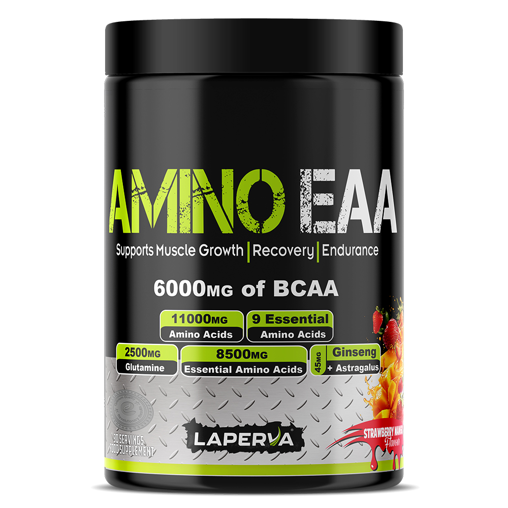 Laperva Amino EAA + Glutamine, Strawberry Mango, 390 Gm