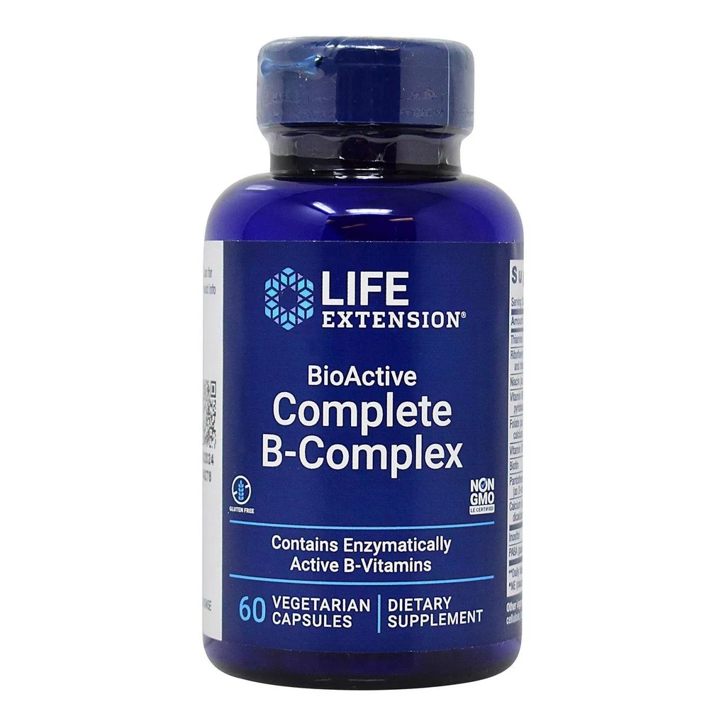 Life Extension Bio Active Complete B Complex, 60 Veggie Capsules