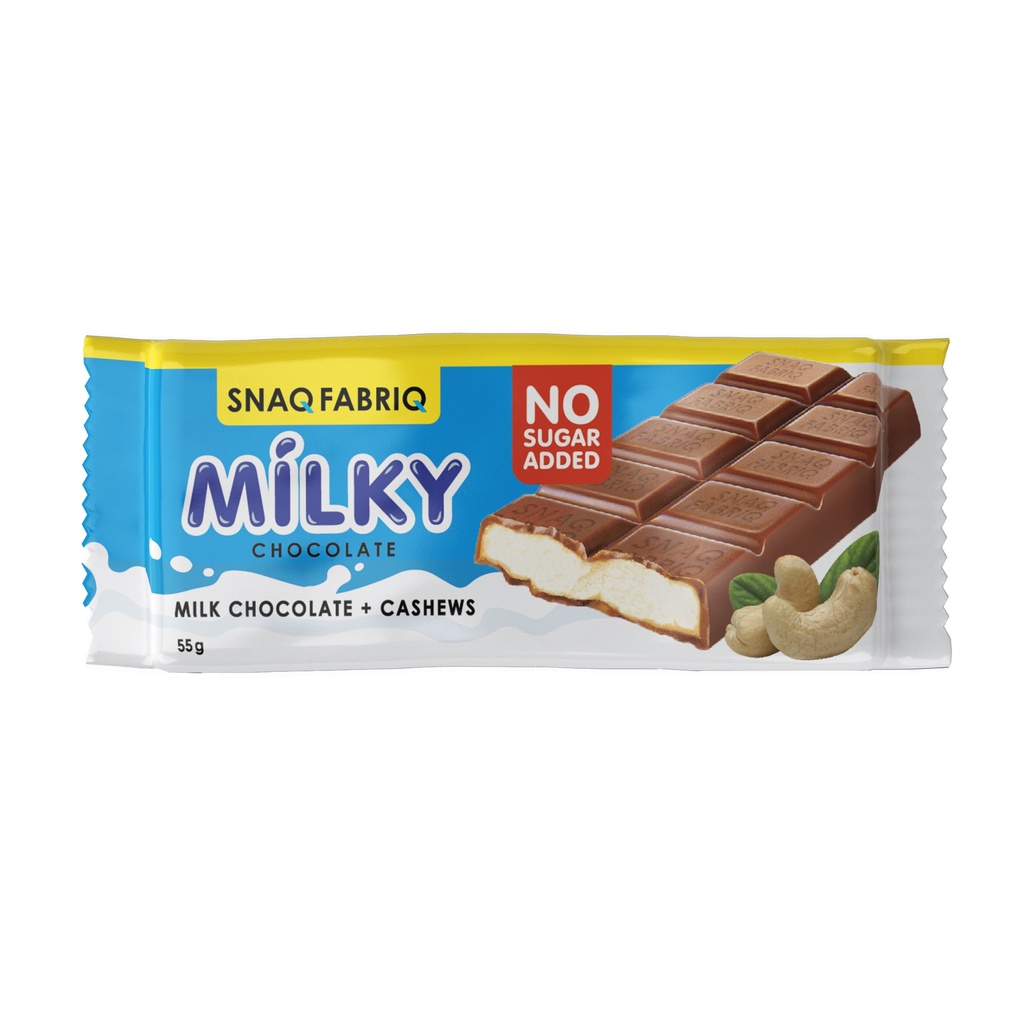 Snaq Fabriq Milk Chocolate With Filing, Milk Chocolate With Milky Nut Filling, 55 G