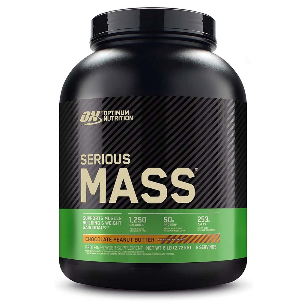 Optimum Nutrition Serious Mass, Chocolate Peanut Butter, 6 LB