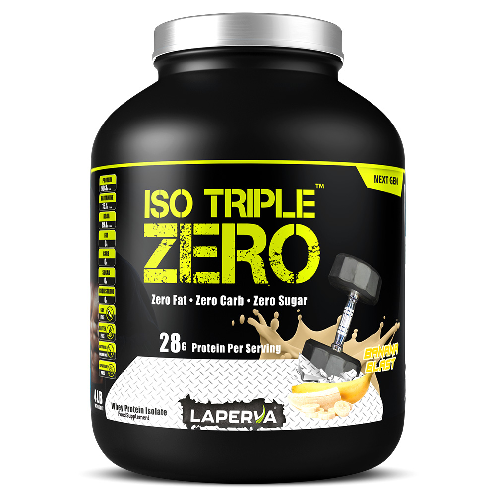 Laperva Iso Triple Zero Next Generation Whey Protein, Banana, 4 LB