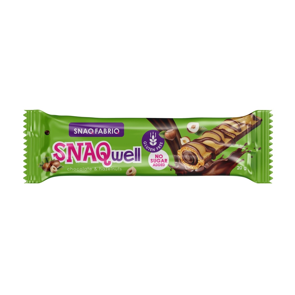 Snaq Fabric Snaq Well Wafer, Chocolate Hazelnut, 1 Bar