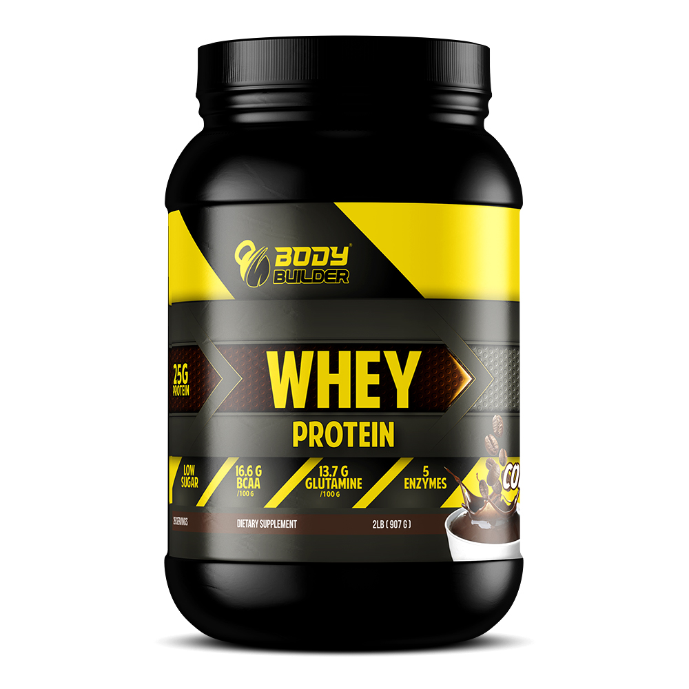 Body Builder Whey Protein, Coffee, 2 LB