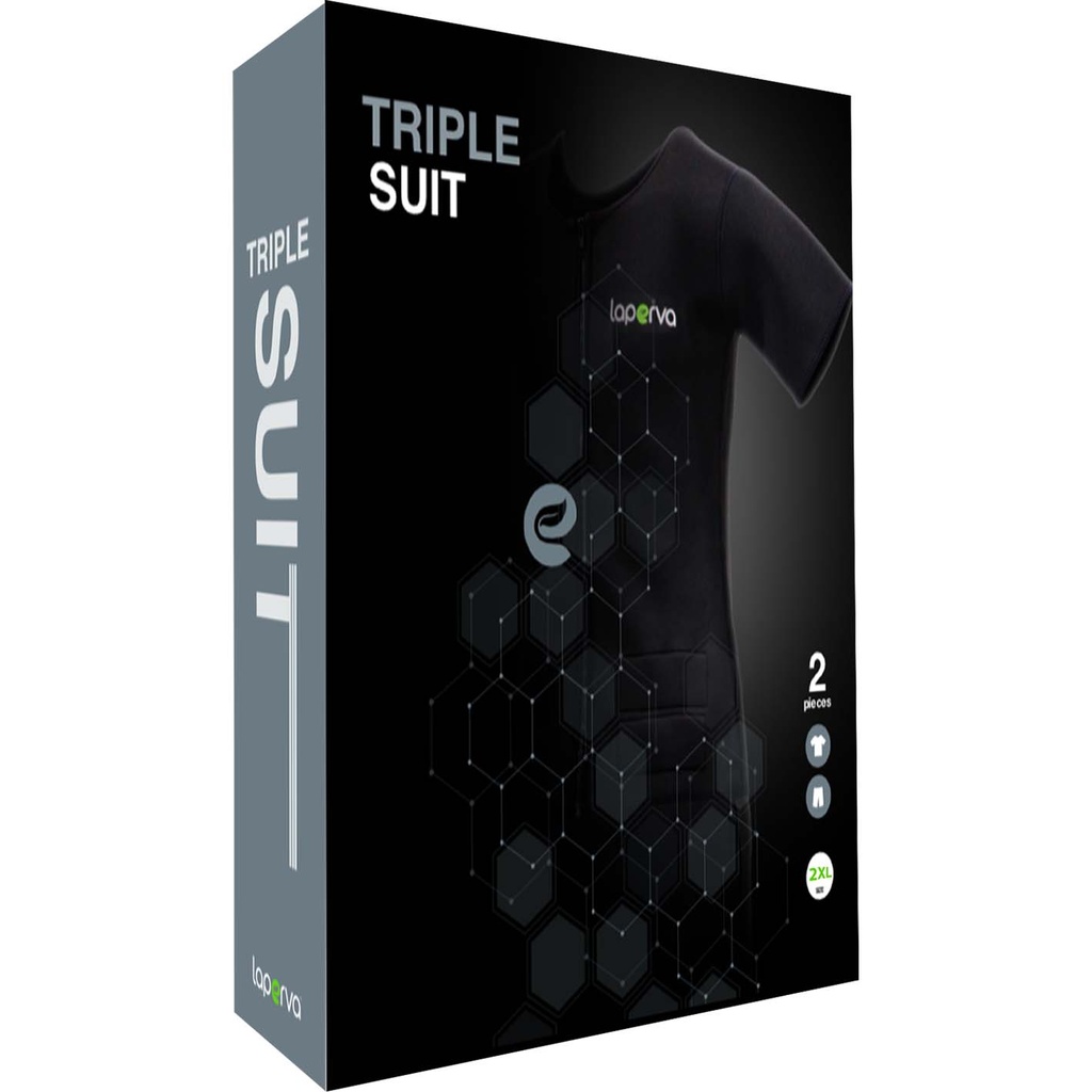 Laperva Triple Suit, 2 XL, Black