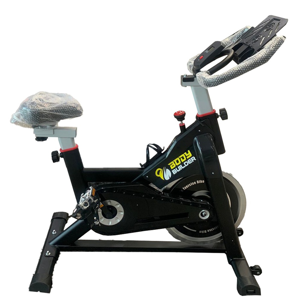 Body Builder Spin Bike, Black & Yellow, 1 Piece