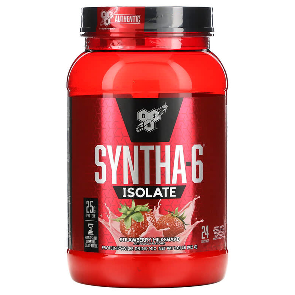 Bsn Syntha 6 Isolate, Strawberry Milkshake, 2 LB