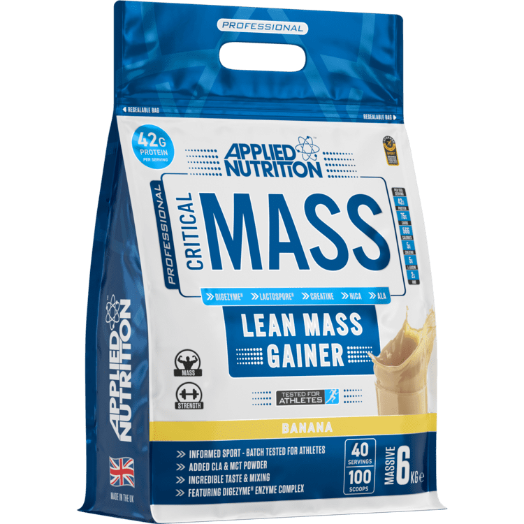 Applied Nutrition Critical Mass Lean Mass Gainz, Banana, 6 Kg