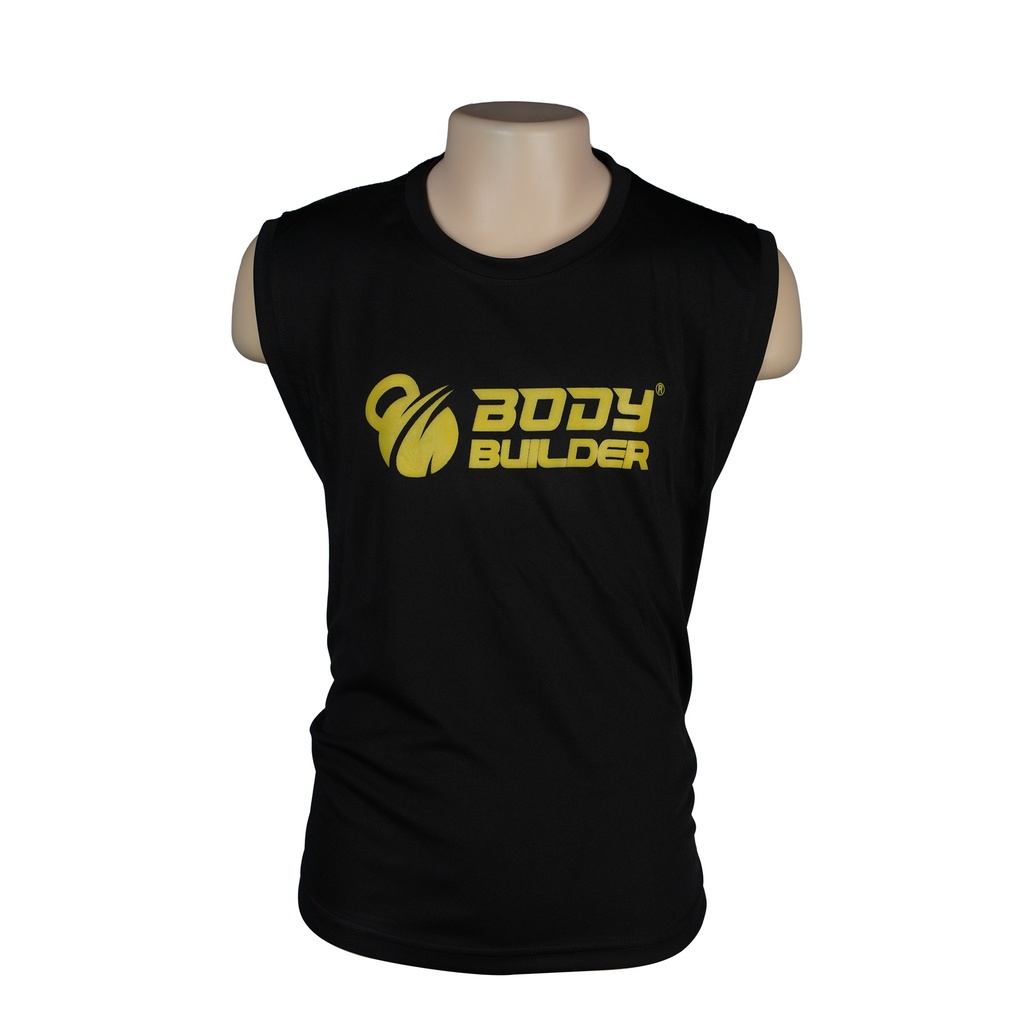 Body Builder Sleeveless T-Shirt, L, Black
