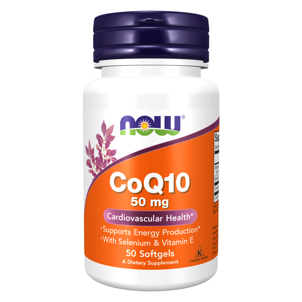 Now COQ10, 50 Softgels, 50 mg