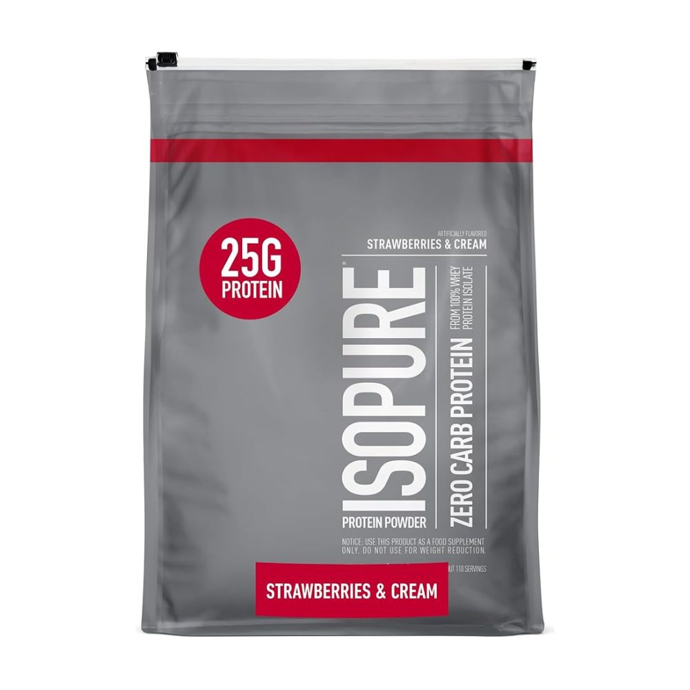 Nature's Best Isopure Zero Carb Protein, Strawberries Cream, 7.5 LB