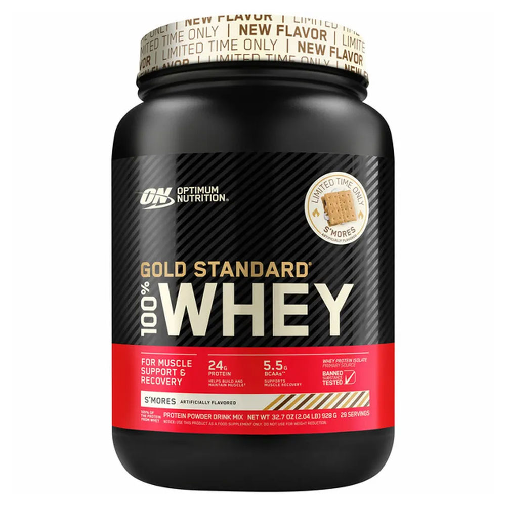Optimum Nutrition Gold Standard 100% Whey Protein, S'Mores, 2 LB