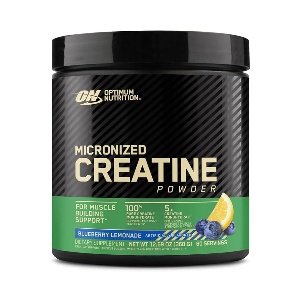 Optimum Nutrition Creatine Powder, Blueberry Lemonade, 360 Gm