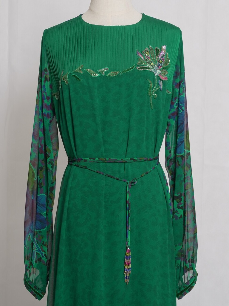 jalabiya with soft materials and hand embroidery