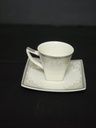 Luxury Silver Lace Set Turkish / Expresso Coffee Set