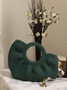 Teal Bag Low & High Edges with Round Handle