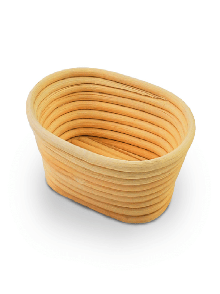 Bread Proofing Basket made of Rattan Oval Shape Large Size 20cm