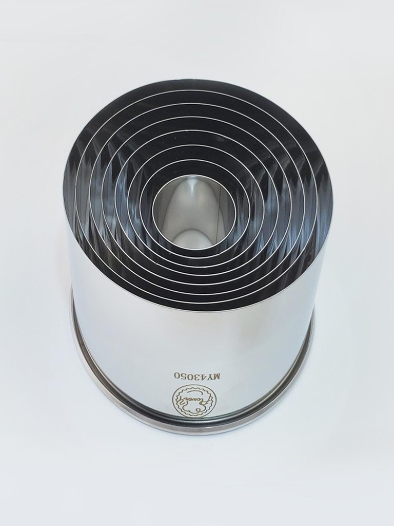 طقم 8 قطاعات كوكيز دائري من الاستانلس ستيل