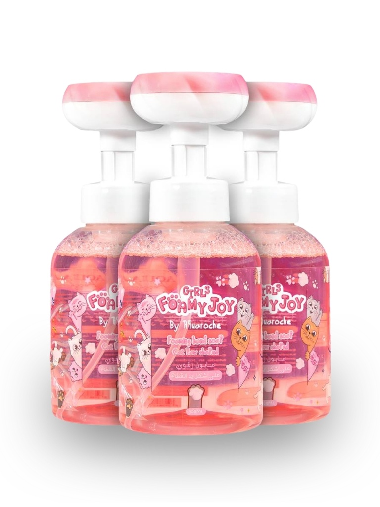 Offer 3 Foamy Joy Hand Foam for girls 500ml