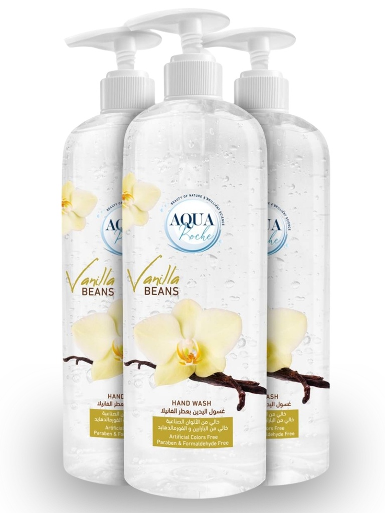 Offer 3 Hand Wash Bottles Vanilla beans 500ml