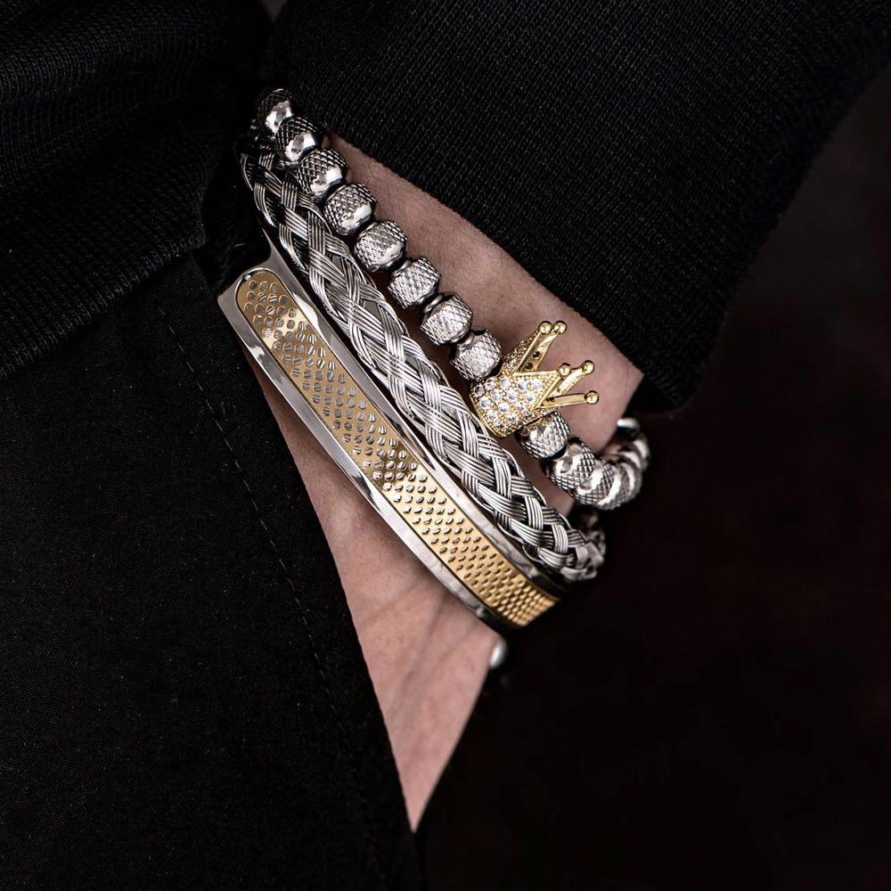 Silver Sovereign Bracelet Ensemble - 1013