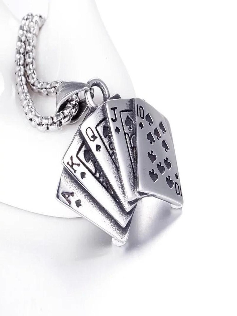 Play Cards Pendant Necklace - 506