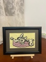 Relaxed Dog Cross-Stitch Artwork