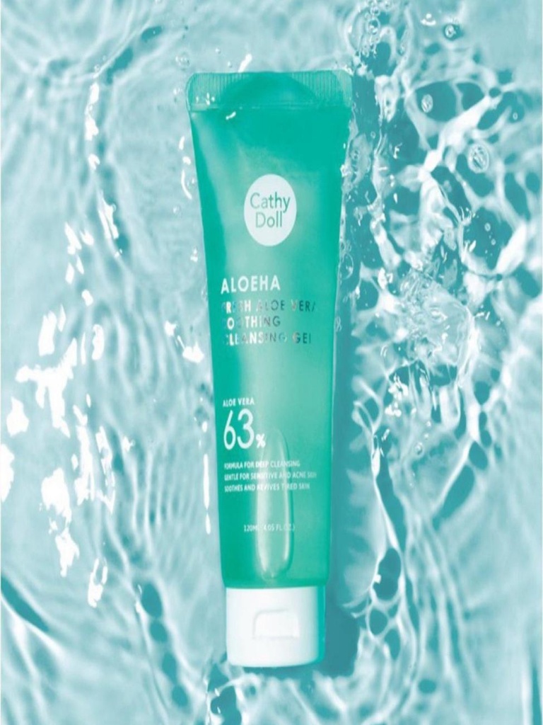 Cathy Doll AloeHa Fresh Aloe Vera Soothing Cleansing Gel – 63% Aloe Vera