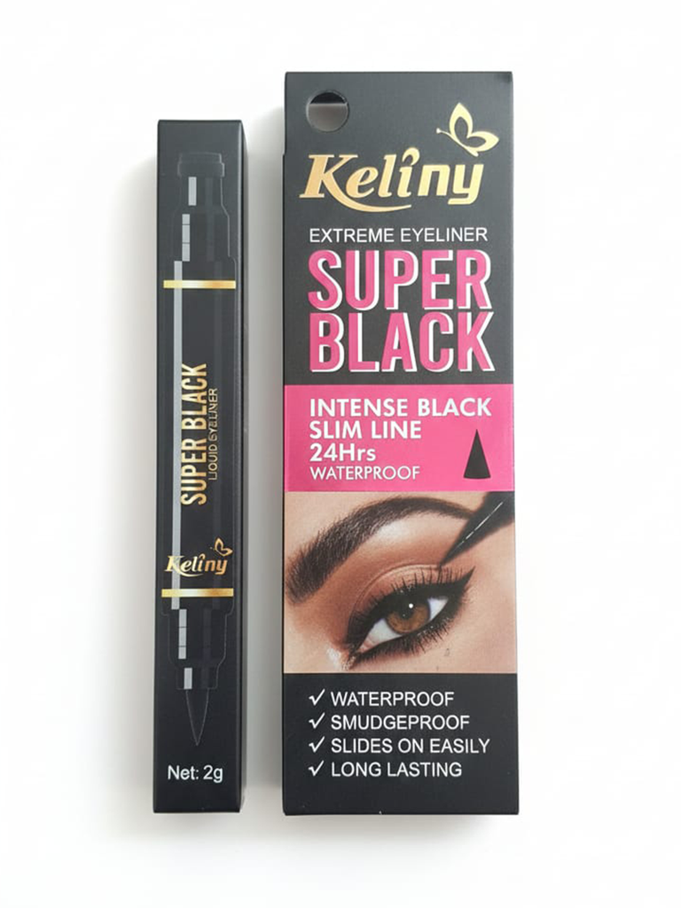 Keliny Extreme Eyeliner Slim Line 24 Hours Waterproof