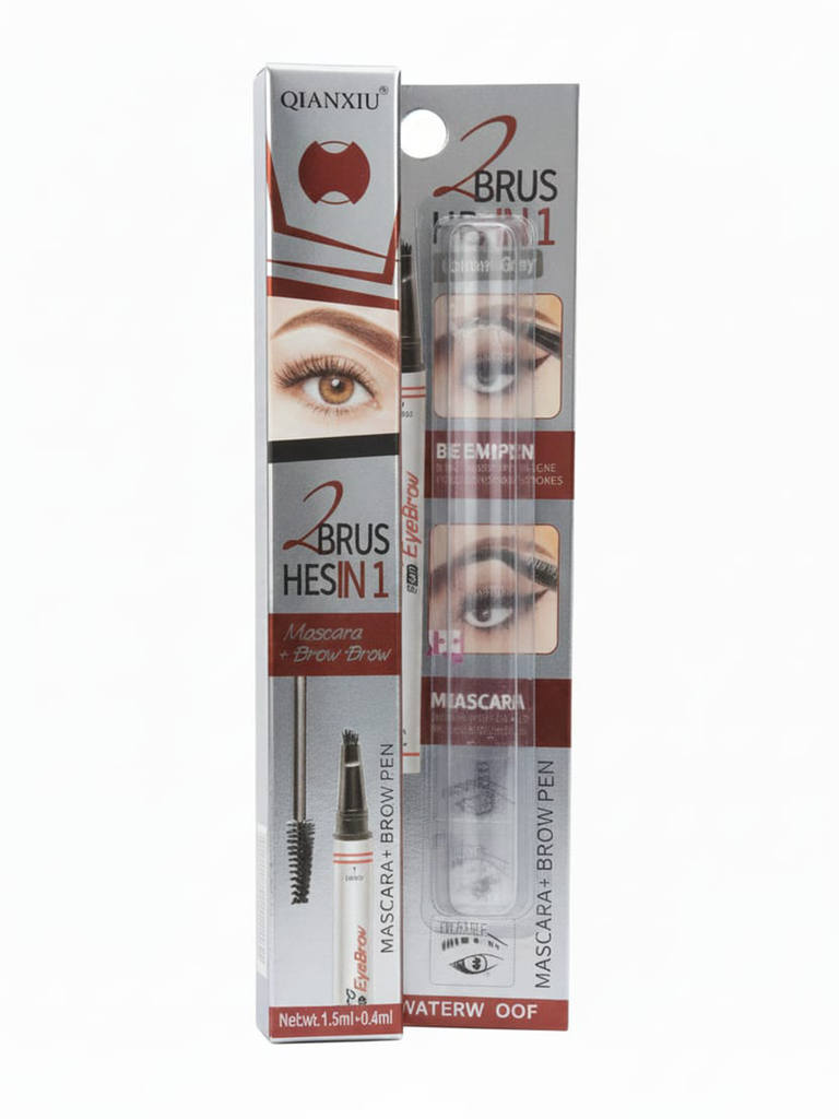 2 in 1 Mascara & Brow Pen - Dark Grey