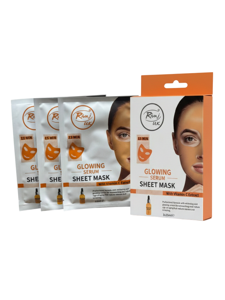 Rivaj Glowing Serum Sheet Mask - 25ML x 3PCS