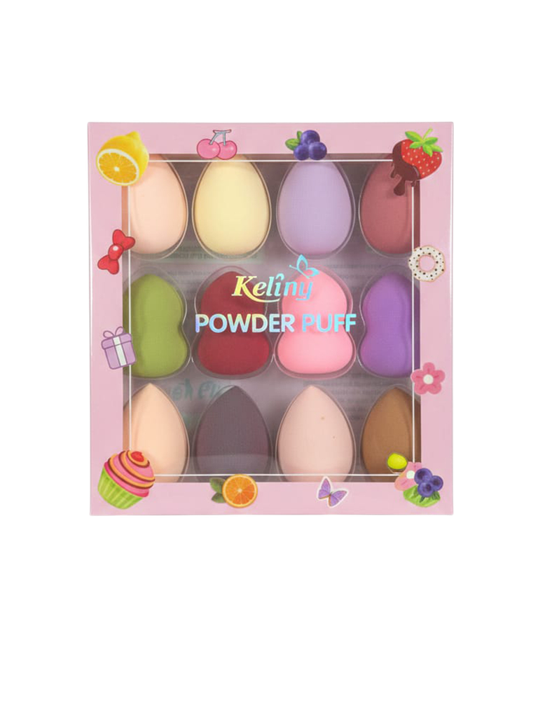 Keliny Powder Puff Makeup Sponge Set - 12PCS