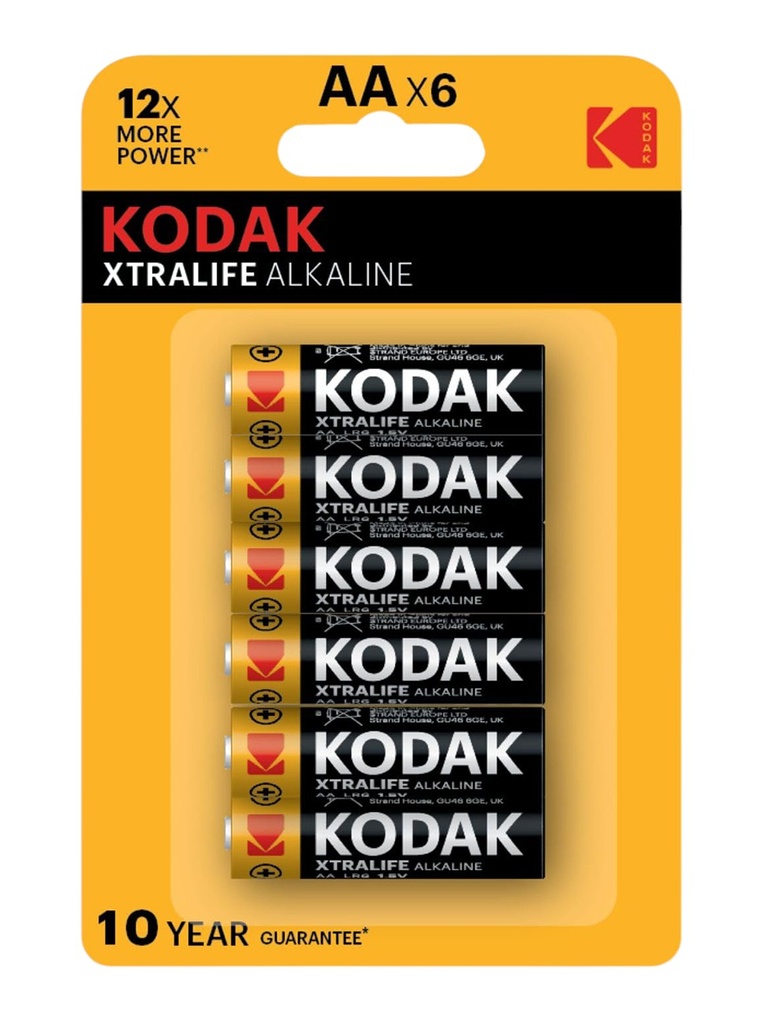 Xtralife Alkaline AA Batteries – Pack of 6